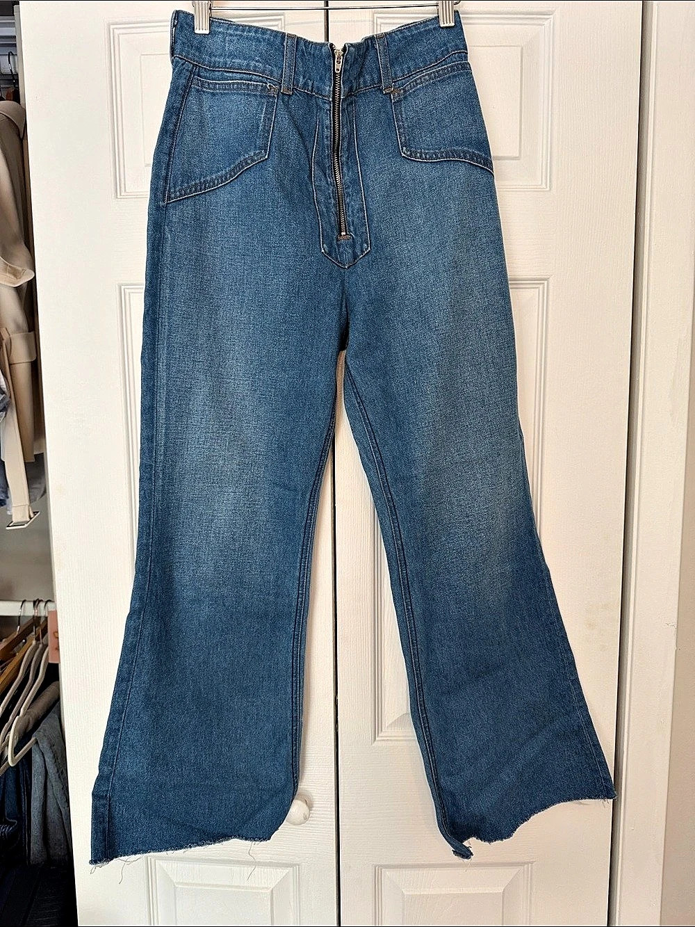 Reformation Cher Jean Flare Jeans in Blue Waist 29